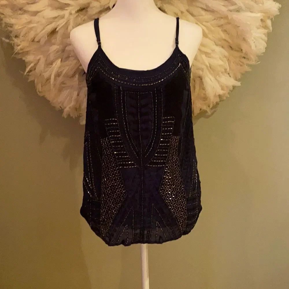 Lucky Brand Beaded camisole style top